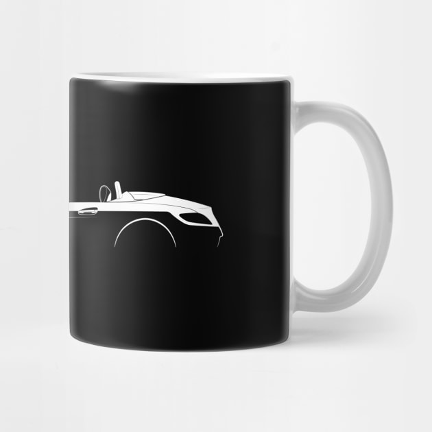 Mercedes-Benz SLS AMG GT Roadster (R197) Silhouette by Car-Silhouettes